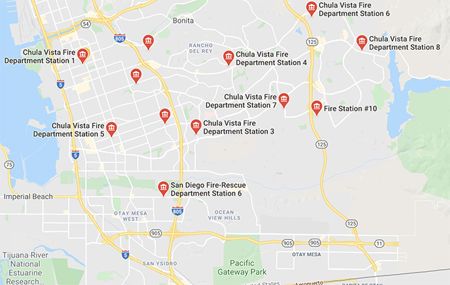 Stations Locations City Of Chula Vista