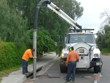 Storm Crews Cleaning Structure