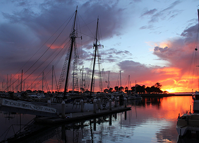 Sunset at Marina