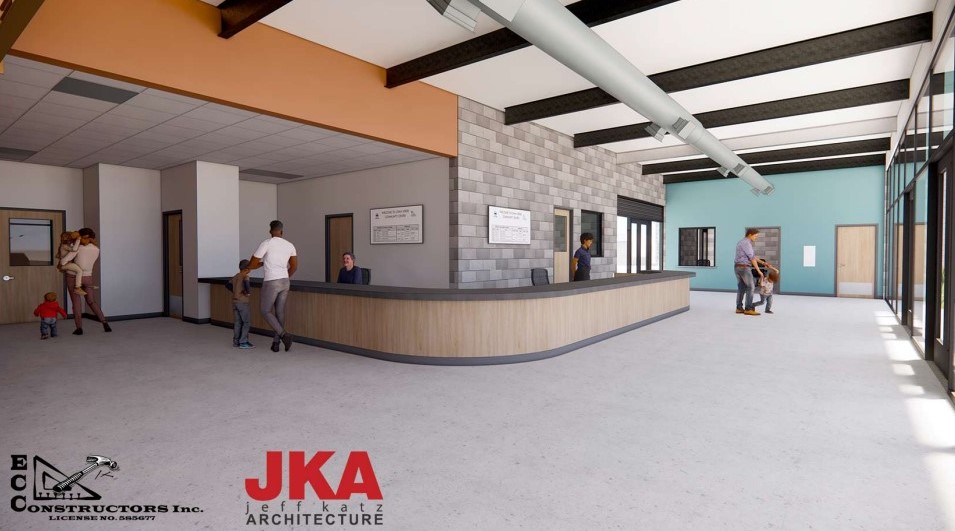 Image of rendering of future Loma Verde Lobby