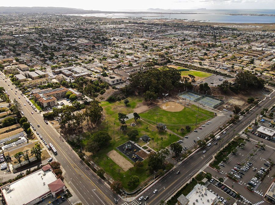 Drone picture of Eucalyptus Park November 2022