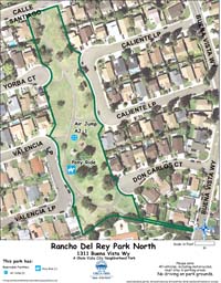 Rancho Del Rey NORTH Park Map